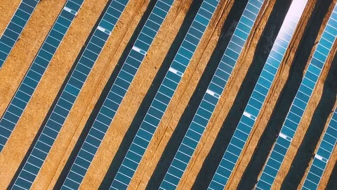 Rows of Solar Power Panels Stock-Footage 84883479