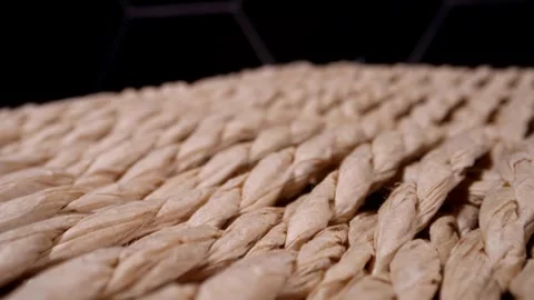 Rows of twisted and braided ropes are located in the photo, creating a feeling o 動画素材 291637989
