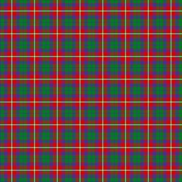 Roxburgh Red District Tartan 스톡 일러스트
