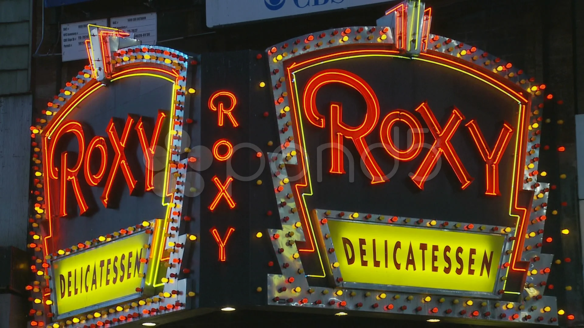 Roxy Deli Neon Sign Stock Video Pond5