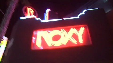 The Roxy on Sunset Stock Footage 911891