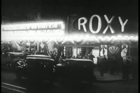 Roxy Theater Manhattan, 1930s Stock Footage