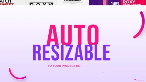 Roxy Typography Slides Stock After Effects