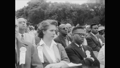 Roy O. Wilkins Speech Excerpt At The Prayer Pilgrimage For Freedom March Stock Footage 140545167