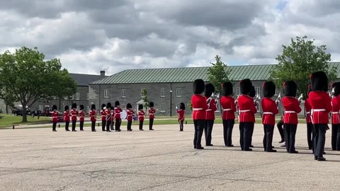 The Royal 22nd Regiment changing of the guard ceremony Stockbeeldmateriaal 340154432
