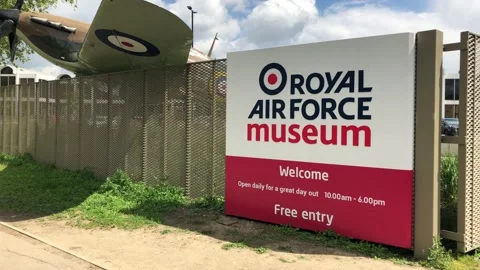 ROYAL AIRFORCE MUSEUM Stock Footage 135615181
