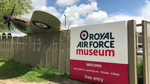 ROYAL AIRFORCE MUSEUM Stock Footage 135615212
