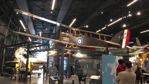 ROYAL AIRFORCE MUSEUM Stock Footage 135615453