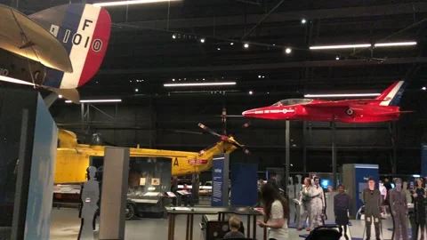 ROYAL AIRFORCE MUSEUM Stock Footage 135615650