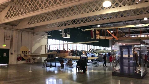 ROYAL AIRFORCE MUSEUM Stock Footage 135615923