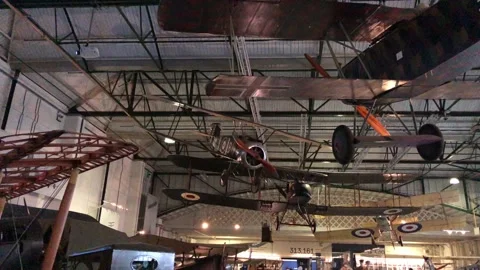 ROYAL AIRFORCE MUSEUM Stock Footage 135616108
