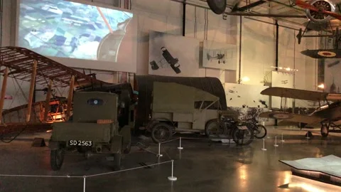 ROYAL AIRFORCE MUSEUM Stock Footage 135616113