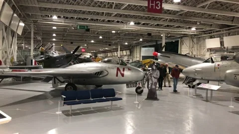 ROYAL AIRFORCE MUSEUM Stock Footage 135616253