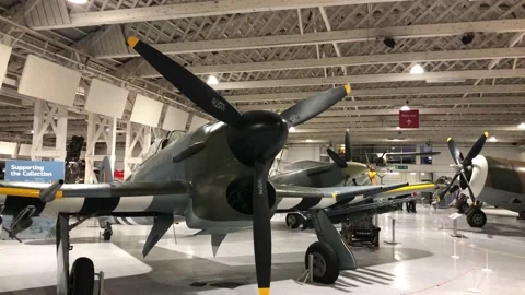 ROYAL AIRFORCE MUSEUM Stock Footage 135616476