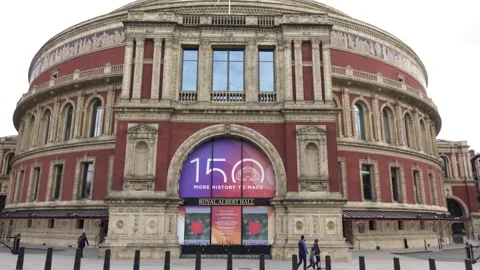 The Royal Albert Hall, London, Static Shot Stock Footage 210567902