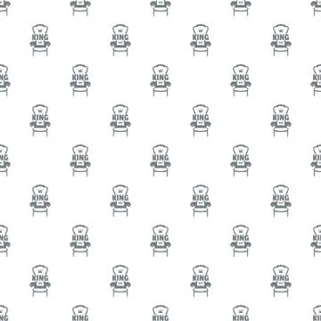 Royal armchair pattern vector seamless Stock Illustration