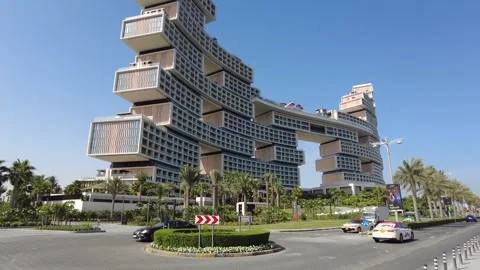 Royal Atlantis Hotel Stock Footage 242354308