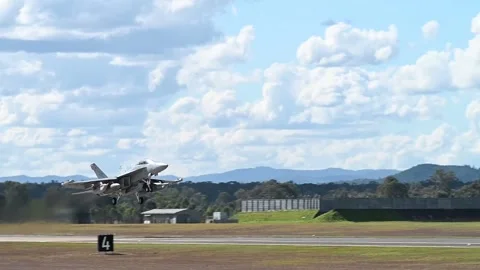 Royal Australian Air Force E/A-18G Growler launch Vídeo Stock 282433912
