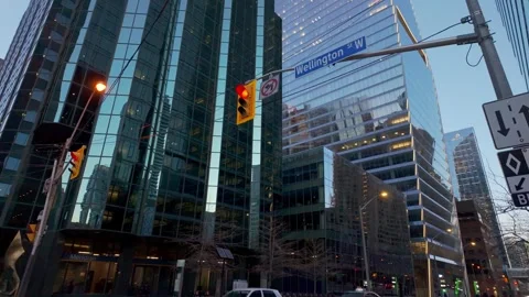 Royal Bank of Canada RBC and TD bank at ... | Stock Video | Pond5