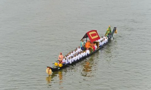 Royal barge procession Stock Photos
