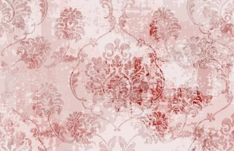 Royal Baroque texture pattern Vector. Floral ornament decoration. Victorian e Illustrazione stock