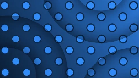 Royal blue 3d depth semi circle shapes, simple and elegant minimal background Video stock 271328203