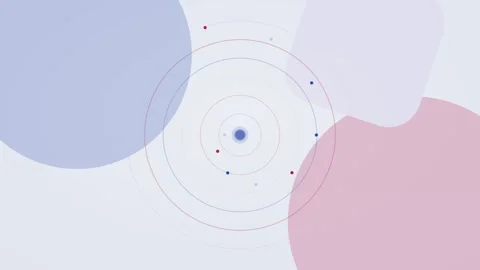 Royal blue and raspberry AI automation workflow flat design loop Stock Footage 342627477
