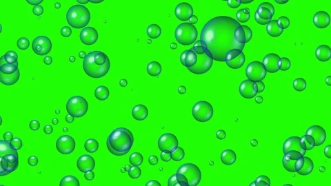 Royal Blue Bubbles with up and down movement- Green Screen Vídeo Stock 110306321