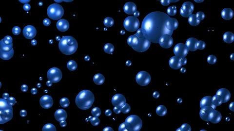 Royal Blue Bubbles with up and down movement - Alpha Channel Vídeo Stock 110309350