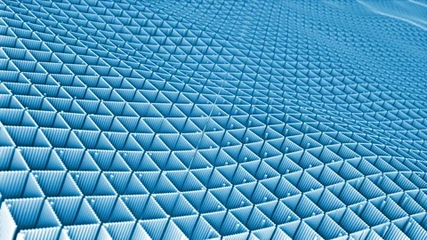 Royal blue color 3d cube forming wave pattern simple and classy background Stock Footage 296089290