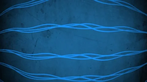 Royal blue flowing Fluid waves of stripes over textured bulge background Video stock 272638998