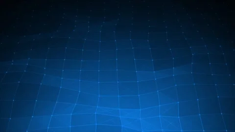 Royal blue hi-tech dots and lines plexus futuristic technology background Stock-Footage 296055689