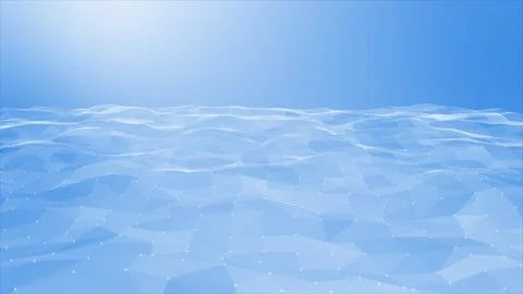 Royal blue low poly design lines and dots professional business background Stock Footage 302559305