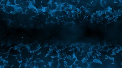 Royal blue plexus Abstract moving dots and lines,Technology background Stock Footage 295937447