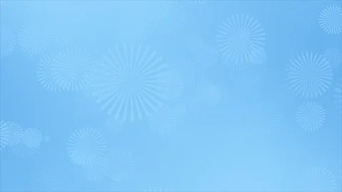 Royal blue slowly falling white flower pattern elegant natural background Stock Footage 307675248
