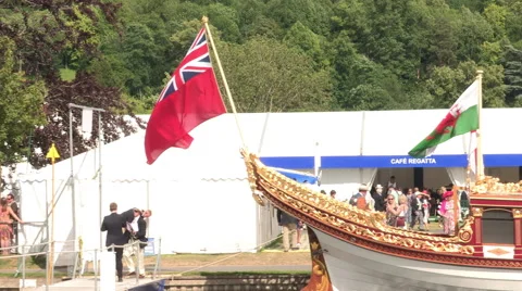 Royal boat from river Stock Footage 47524701
