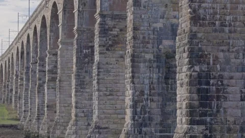 Royal Border Bridge, Berwick upon Tweed, Northumberland, England, UK Video stock 323504154