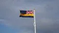 The royal british legion, Douglas branch flag, Isle of Man HD Footage