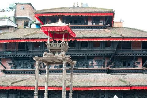 Royal Buildings in Durbar Square Foto stock