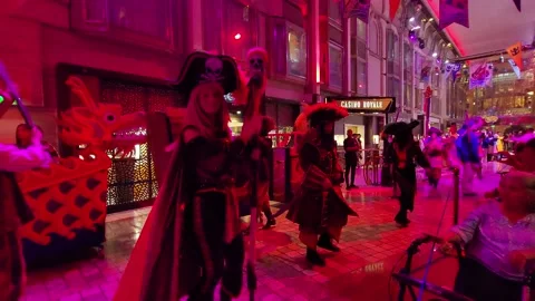 Royal Caribbean Pirates Parade Aboard Voyage of the Seas Cruise Ship Stock Footage 237399454