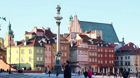 Royal Castle in Warsaw Stock-Footage 61795704
