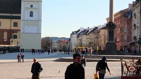 Royal Castle in Warsaw Vídeo Stock 61796737