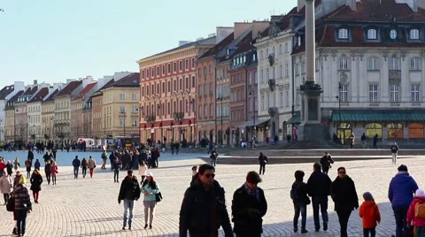 Royal Castle in Warsaw Stock Footage 61797710
