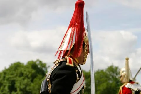 Royal cavalry guardsman Foto stock