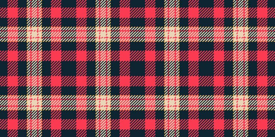 Royal check pattern background, primary seamless tartan fabric. Hobby plaid.. Stock Illustration