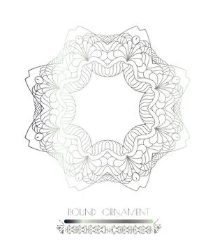 Royal circle design elements Illustrazione stock