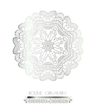 Royal circle design elements Illustrazione stock