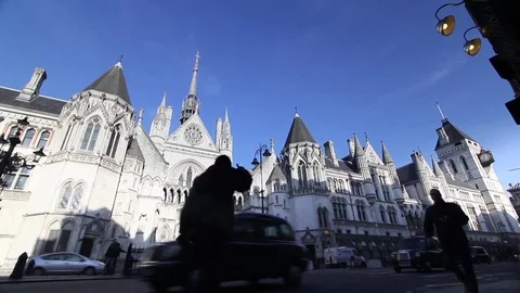 Royal Courts of Justice London Stock Footage