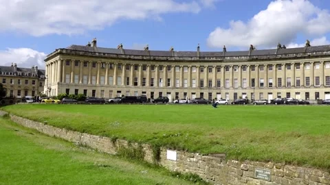 The Royal Crescent Bath England Stock Footage 138210273