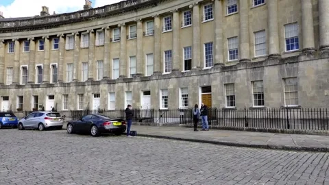 The Royal Crescent Bath England Stock Footage 138210315